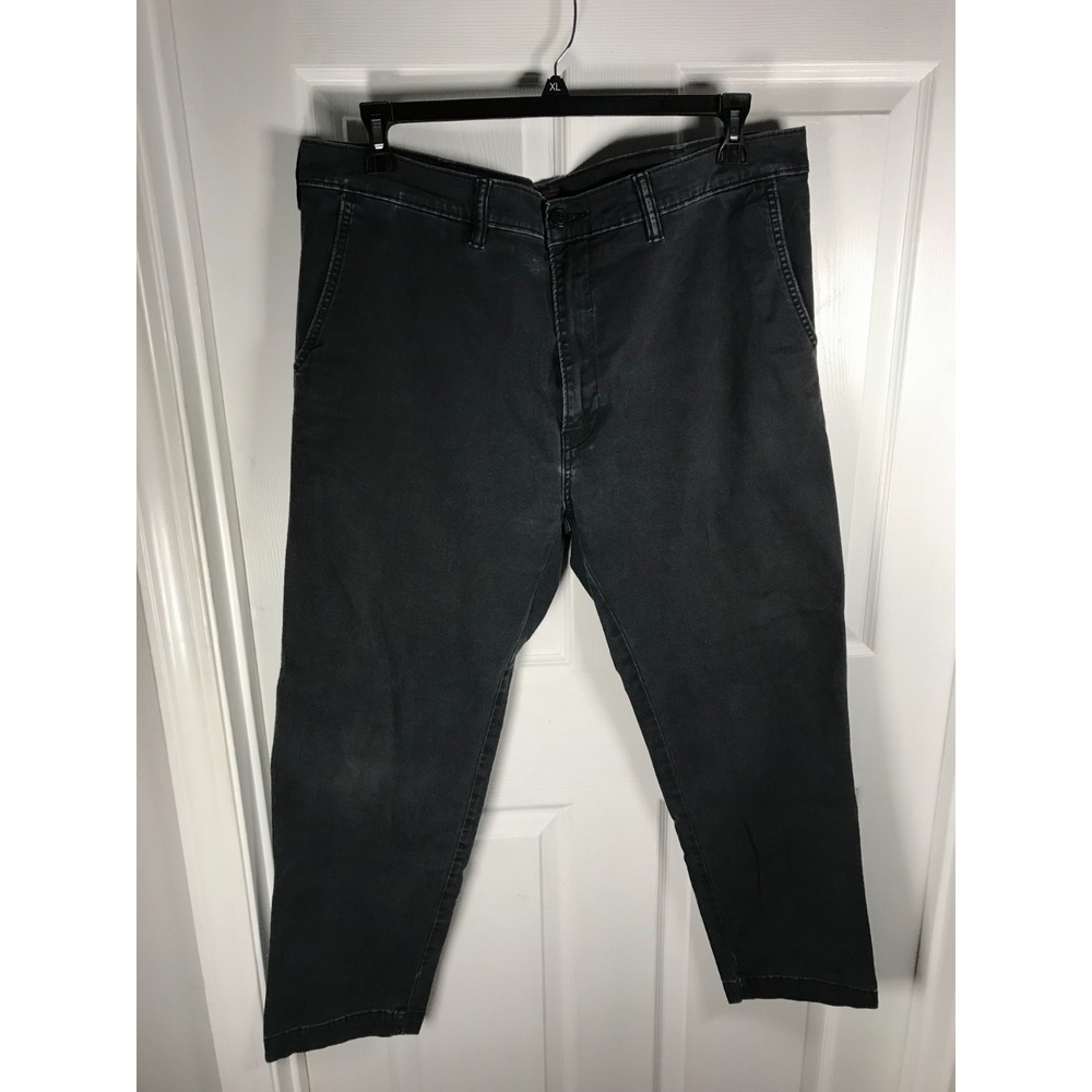 Levis XX Chino Standard Taper Pants Mens 40x30 Stone Grey Stretch Casual Chinos